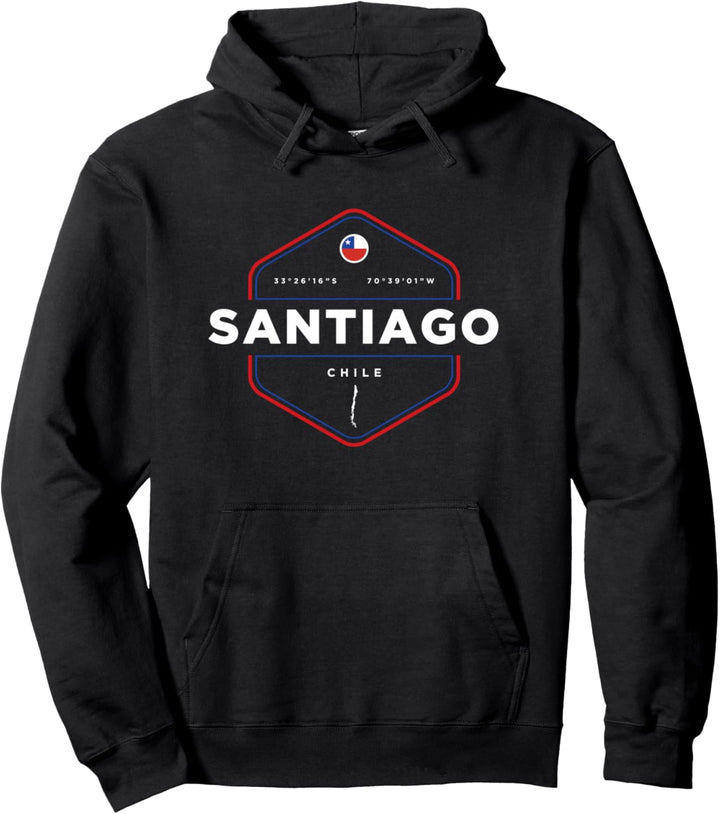 Santiago Chile Pullover Hoodie