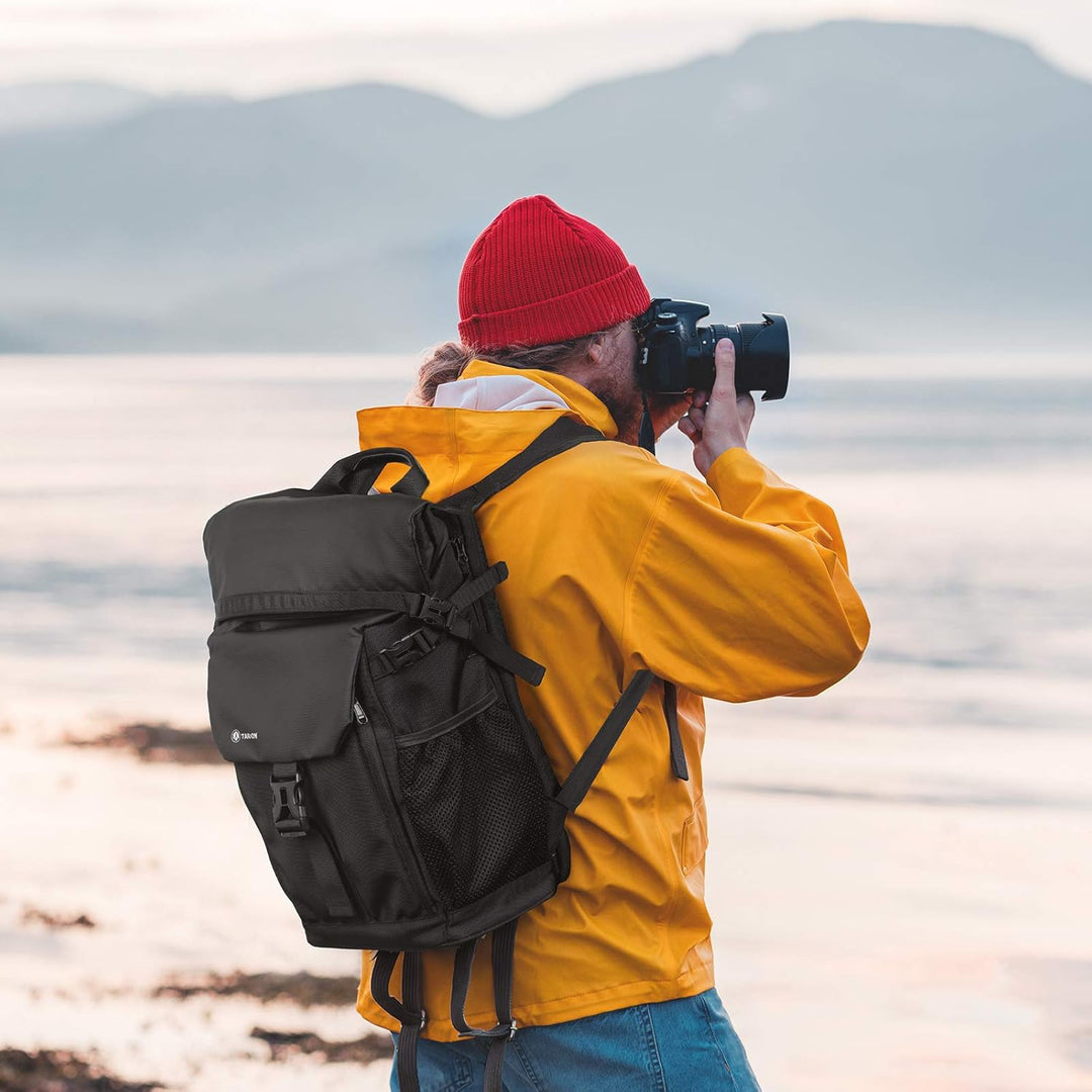 TARION Kamerarucksack Wasserdicht Fotorucksack Kameratasche DSLR Rucksack mit 15,6 Zoll Laptophülle