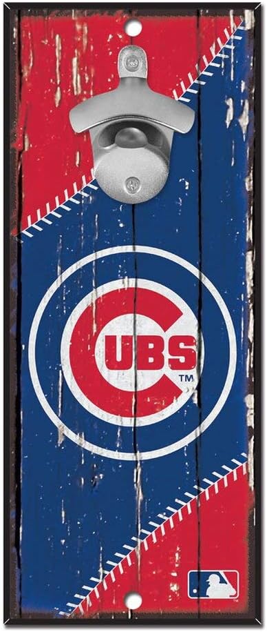 Wincraft Chicago Cubs MLB Schild mit Flaschenöffner
