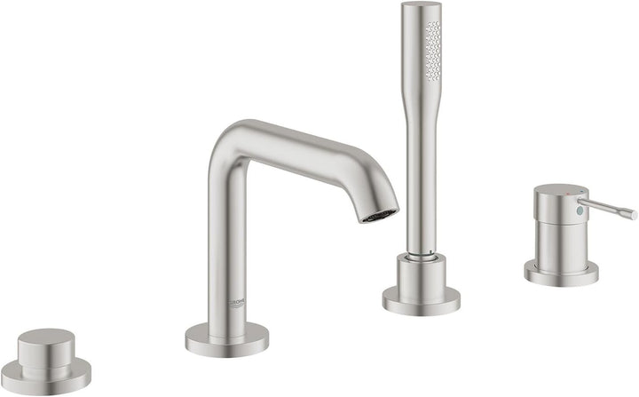 Grohe 4-Loch Einhand-Wannenkombination, 19578DC1 Supersteel 4-Loch Einhand- Wannenkombination, Super