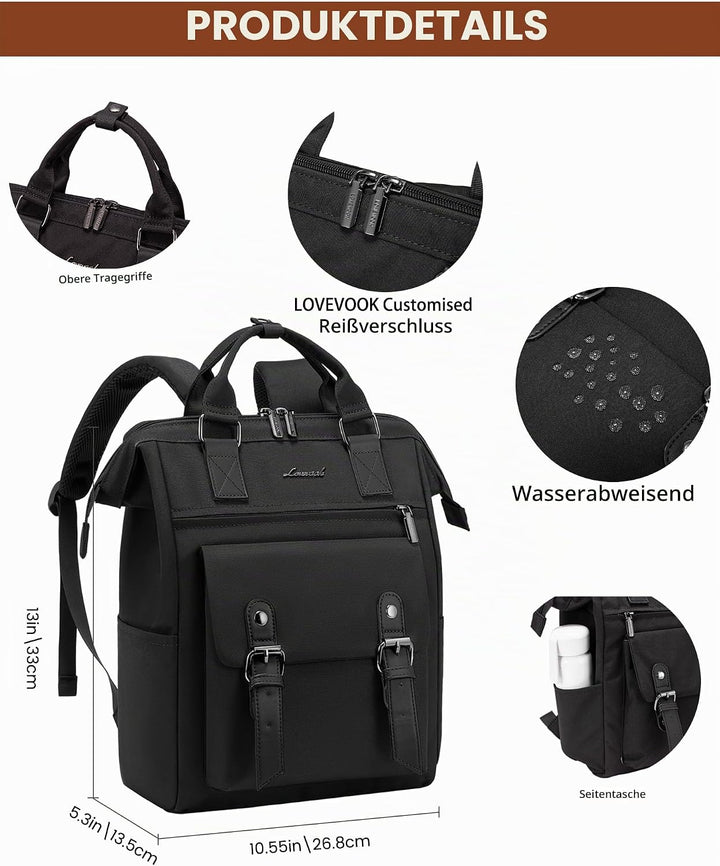 LOVEVOOK Rucksack Damen Klein, Wasserdicht Kleiner Rucksack Damen-rucksackhandtaschen Cityrucksack,