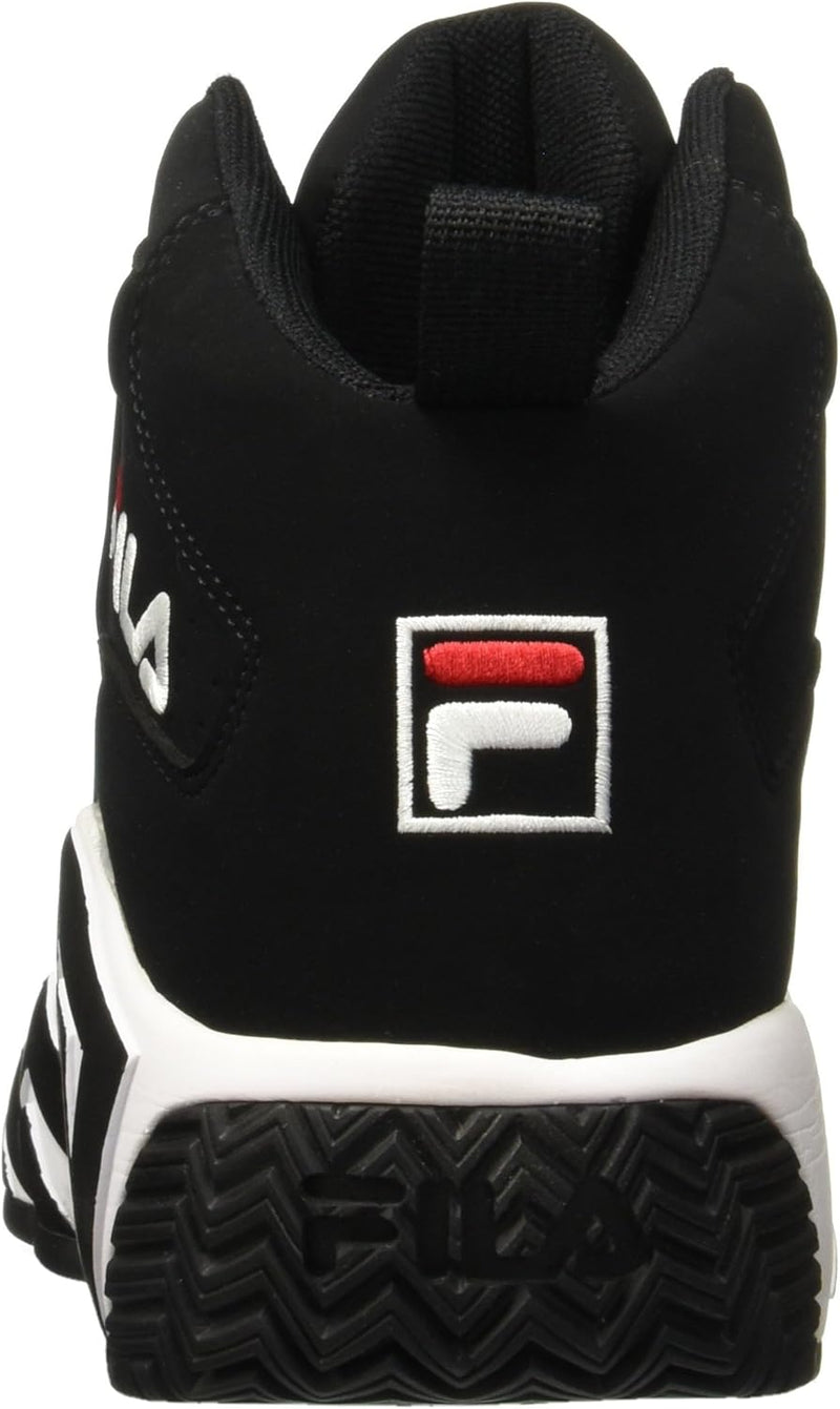 FILA Herren Leichte Basketball Mittelhohem Schaft Sneaker 41 EU Schwarz Weiss Fila Rot, 41 EU Schwar