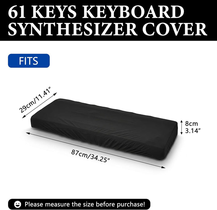 Staubschutz für Klaviertastatur mit 61 Tasten, kompatibel mit Sequential Prophet-6, Roland Go Piano