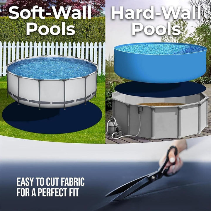 Generisch Poolunterlage 366 cm, Runde Whirlpools Unterlage, Pool Unterlegmatte, Bodenschutzmatte Poo