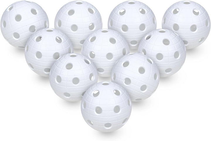 Sport-Thieme Floorball-Bälle-Set | 10 Bälle | Für Schul- und Vereinssport | Glatte Oberfläche | Vers