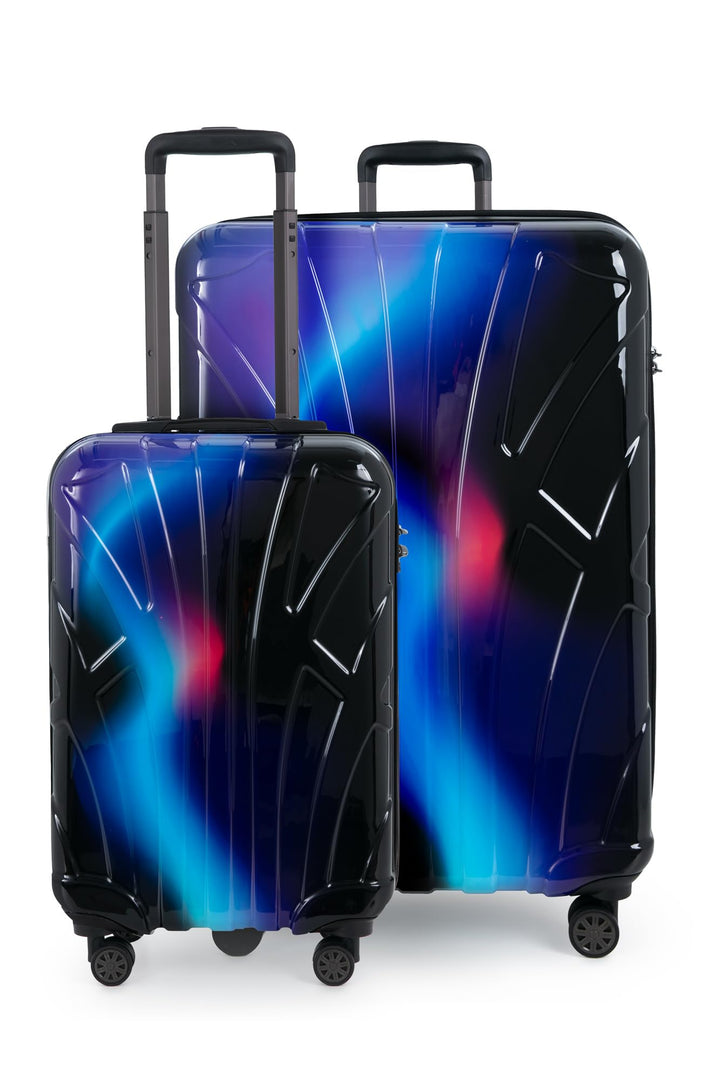 Suitline - 2er Trolley - Koffer Set Grössen Neon Blue 2er Set S+L, Neon Blue 2er Set S+L