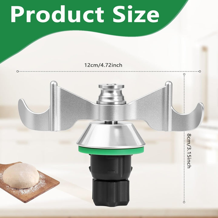 Teigmesser für Thermomix TM6, TM5, Edelstahl Teigmischmesser, Kein Teig-Rückstand und Schmutzkontami
