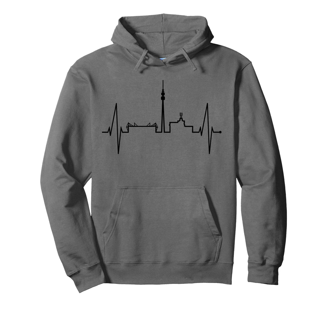 Dortmund Herzschlag Skyline Puls Ruhrpott Stadion Dortmunder Pullover Hoodie
