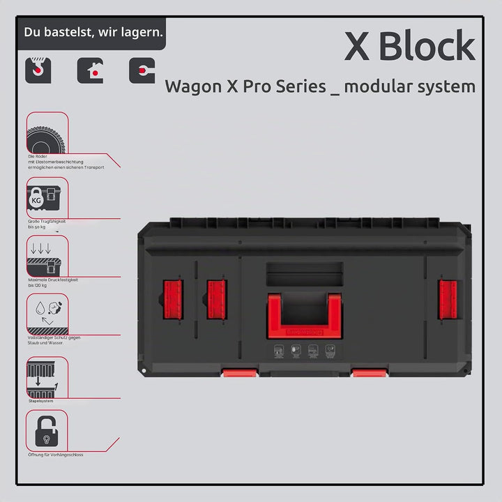 Kistenberg X-block pro wagon Werkzeugkoffer (KI008)