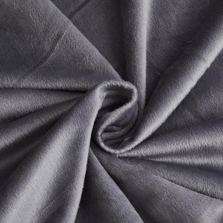 Luofanfei Plüsch Bettwäsche 220x240 Set Winter Flauschig Graue Uni Bettbezug Set Fleece Flanell Wint