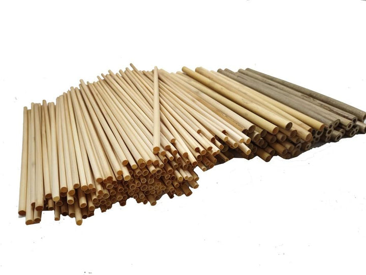 Super Idee 200 Weizenhalme + 50 Schilfröhrchen + 20 Bambusröhrchen Fertigröhrchen 20cm Niströhren Fü