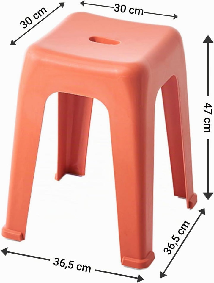 WITEN&amp;NOCK Design Badhocker Duschhocker Sitzhocker Badezimme Dusche Wohnzimmer Stuhl aus Kunststoff,