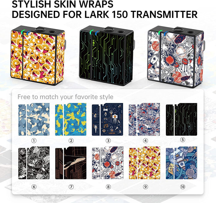 Hollyland Lark 150 Wireless Lavalier Mikrofon mit Aufladebox für Smartphone Kamera Camcorder 2.4GHz