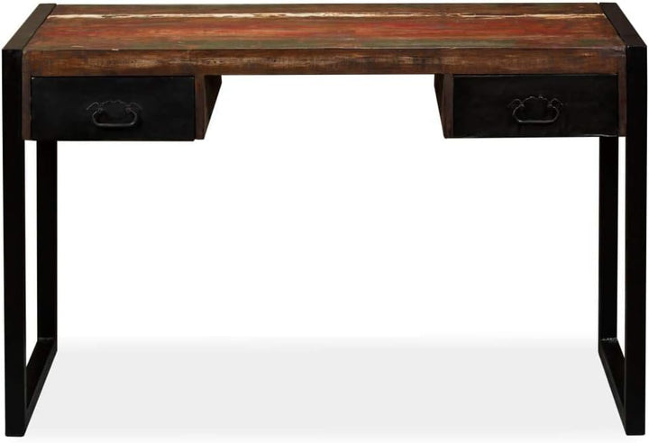 Vintage Schreibtisch mit 2 Schubladen, Computertisch, Schreibpult, Homeoffice, Büro, Arbeitszimmer,