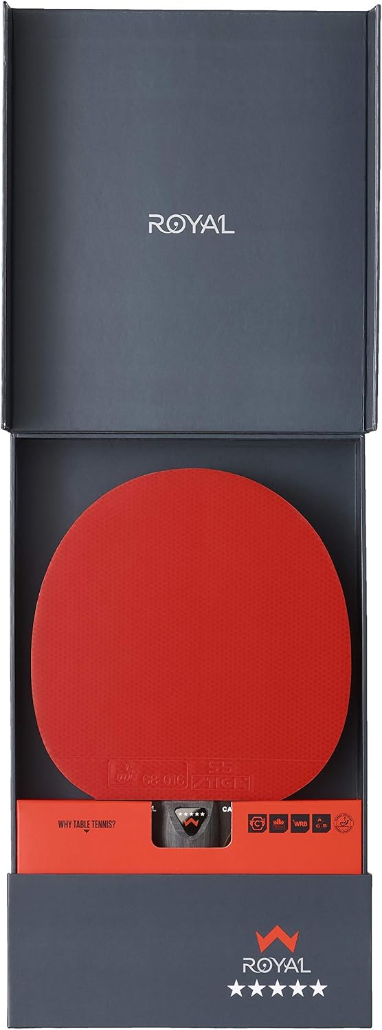 STIGA Royal 5 Sterne Tischtennis Schläger Pro Carbon,, Single