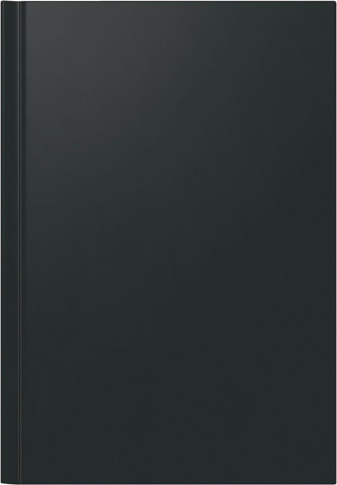 Rido Buchkalender Ultraplan Kunststoff schwarz Kalendarium, zeitlos