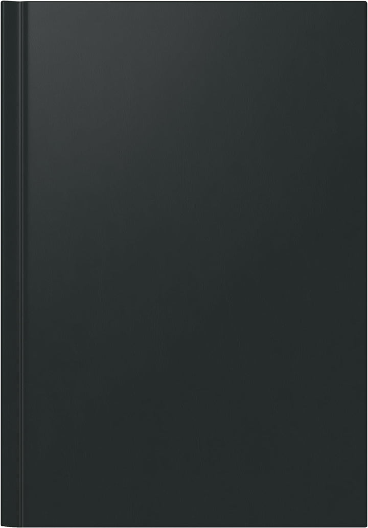 Rido Buchkalender Ultraplan Kunststoff schwarz Kalendarium, zeitlos