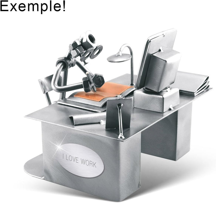 Steelman24 I Schraubenmännchen Zahnärztin Mit Persönlicher Gravur I Made in Germany I Handarbeit I G