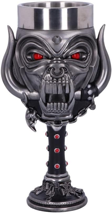 Nemesis Now Officially Licensed Goblet Glass, Silver, 20.5cm Offizielles Lizenzprodukt Motorhead Sna