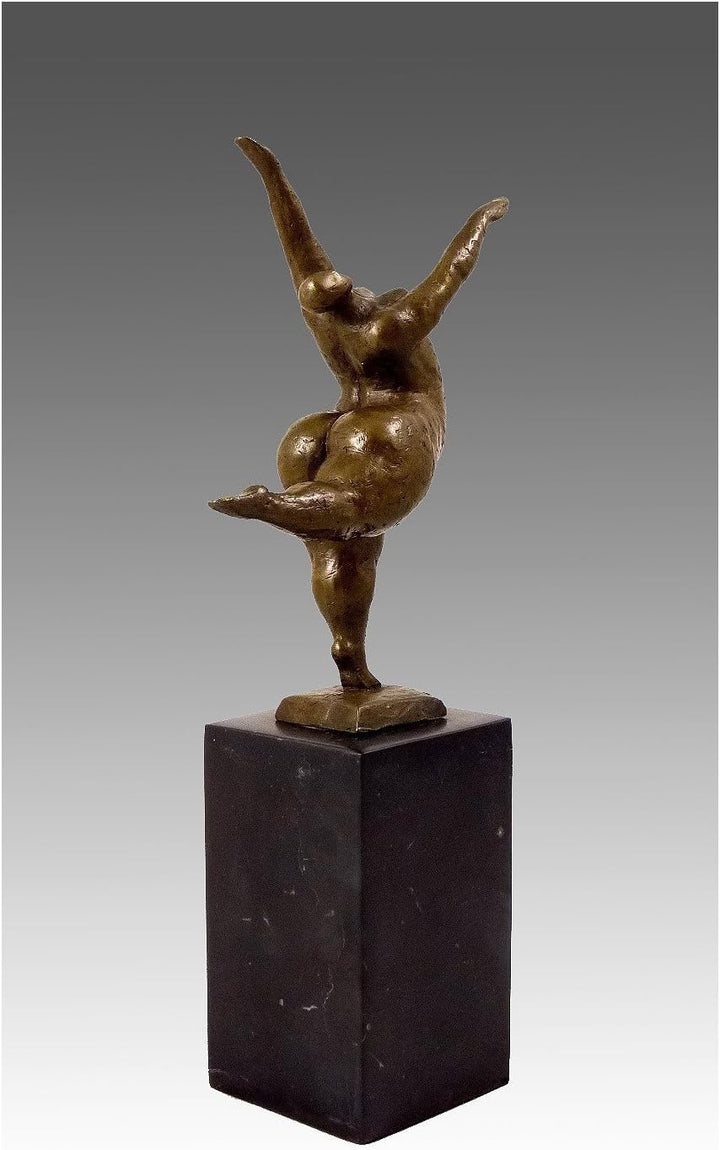 Kunst & Ambiente - Bronzeskulptur - XXL Tänzerin - balancierend - signiert Milo - Bronzefigur