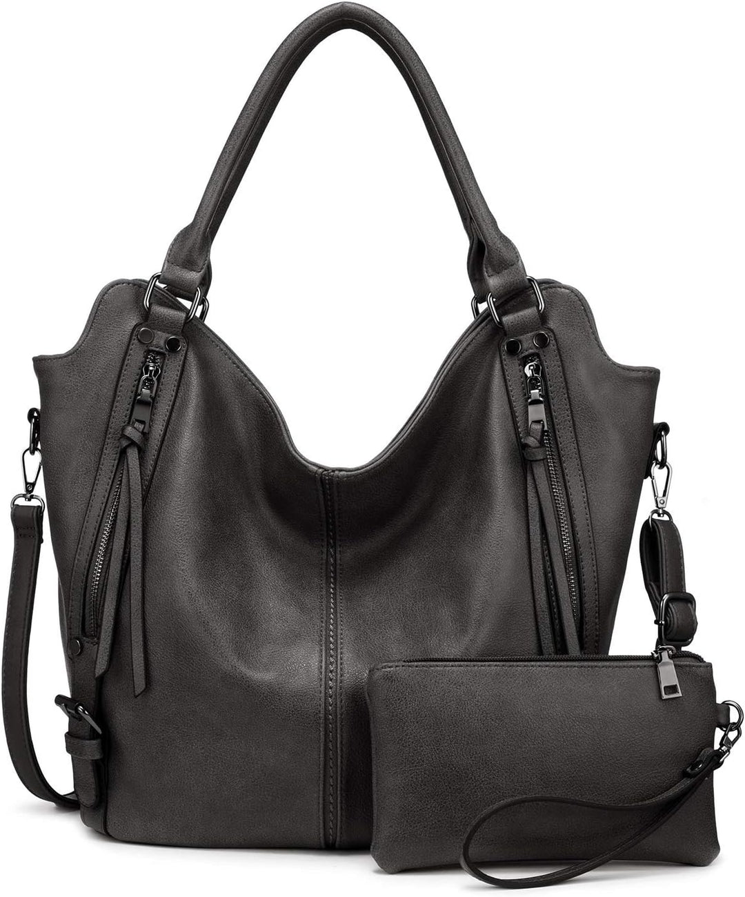 Realer Damen Handtaschen Gross Shopper Lederhandtasche Schultertasche Umhängetasche Geldbörse Hobo D