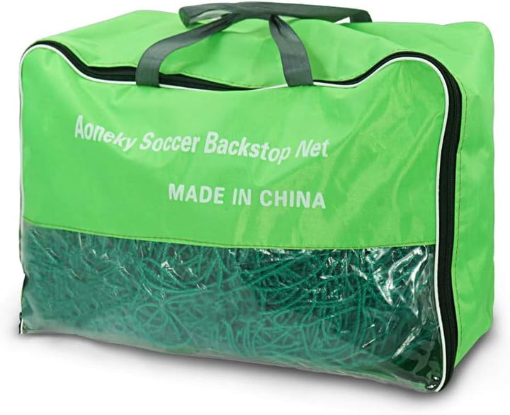 Aoneky Fussball Ballfang Netz 3x3M/3x6M /3x9M/3x12M /3x15M,10 x10 cm Masche, 2,5mm Polyethylen Seil,