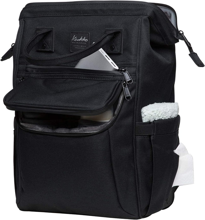 KAUKKO Baby Wickeltasche mit Kinderwagenhaken Multifunktion Nylon Grosse Kapazität Reiserucksack für