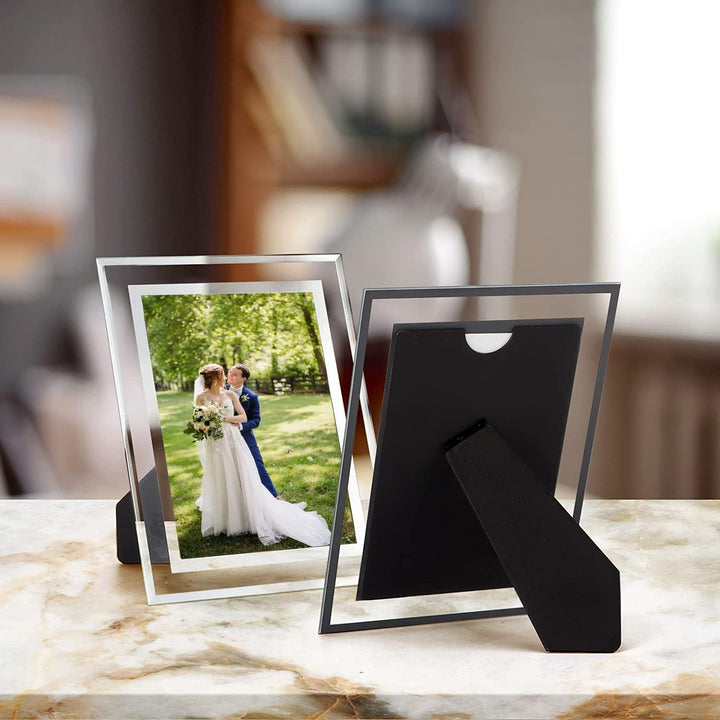 ASelected Bilderrahmen Glas 4er Set für Bilder 13x18 cm Glas Fotorahmen Photo Frame Glass Foto Rahme