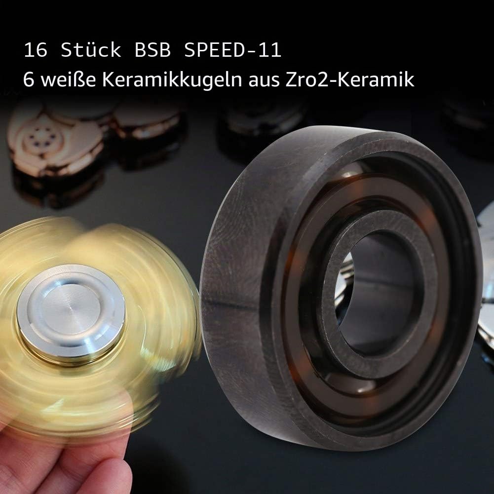 16 stücke Lager 8x22x7mm High-speed 608 Keramik Skate Kugellager für Inline Rollschuh zu Verbessern