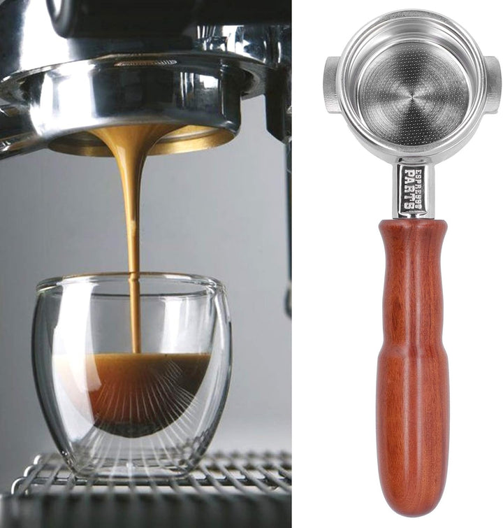 304 Edelstahl Bodenloser Siebträger Kaffeefilterhalter für La Marzocco 58mm