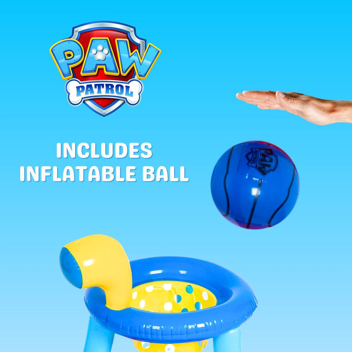 PAW PATROL Aufblasbares Basketballspiel, Outdoor Oder Indoor Spiel für Kinder, Sommerspielzeug, Kind