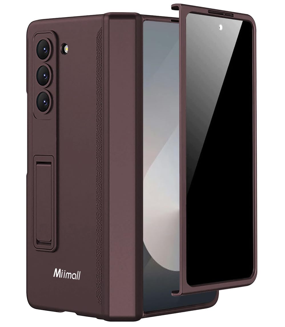 Miimall Kompatibel mit Samsung Galaxy Z Fold 6 Hülle mit Displayschutz Anti-Peeping+Magnetischer Sch