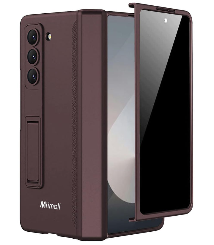 Miimall Kompatibel mit Samsung Galaxy Z Fold 6 Hülle mit Displayschutz Anti-Peeping+Magnetischer Sch