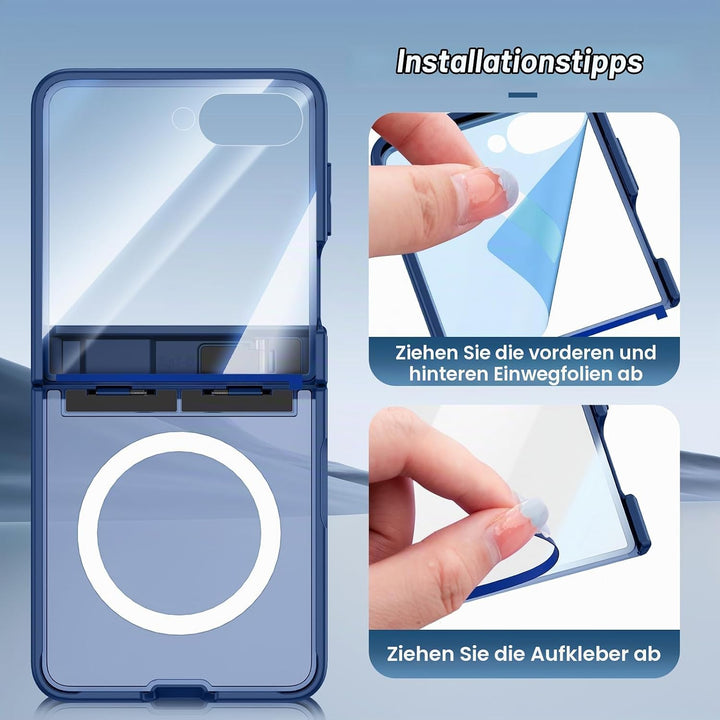 Doeshine für Samsung Galaxy Z Flip 7 Hülle [Not für Flip 7FE] mit Mag-Safe, Ständer und Displayschut