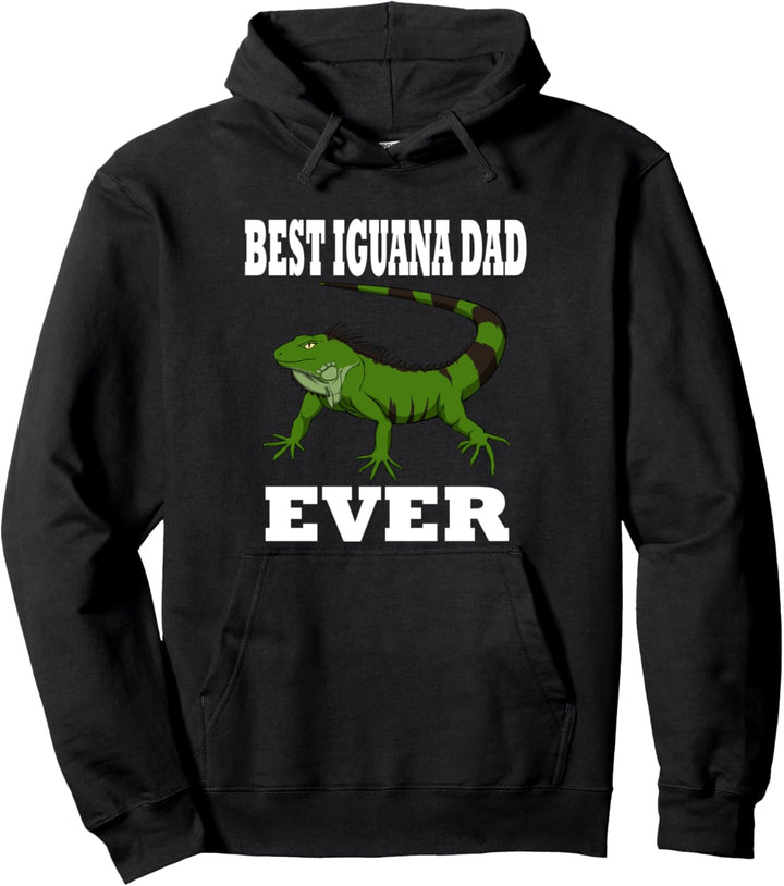 Leguan Papa Niedliche Echse Reptilien Pullover Hoodie