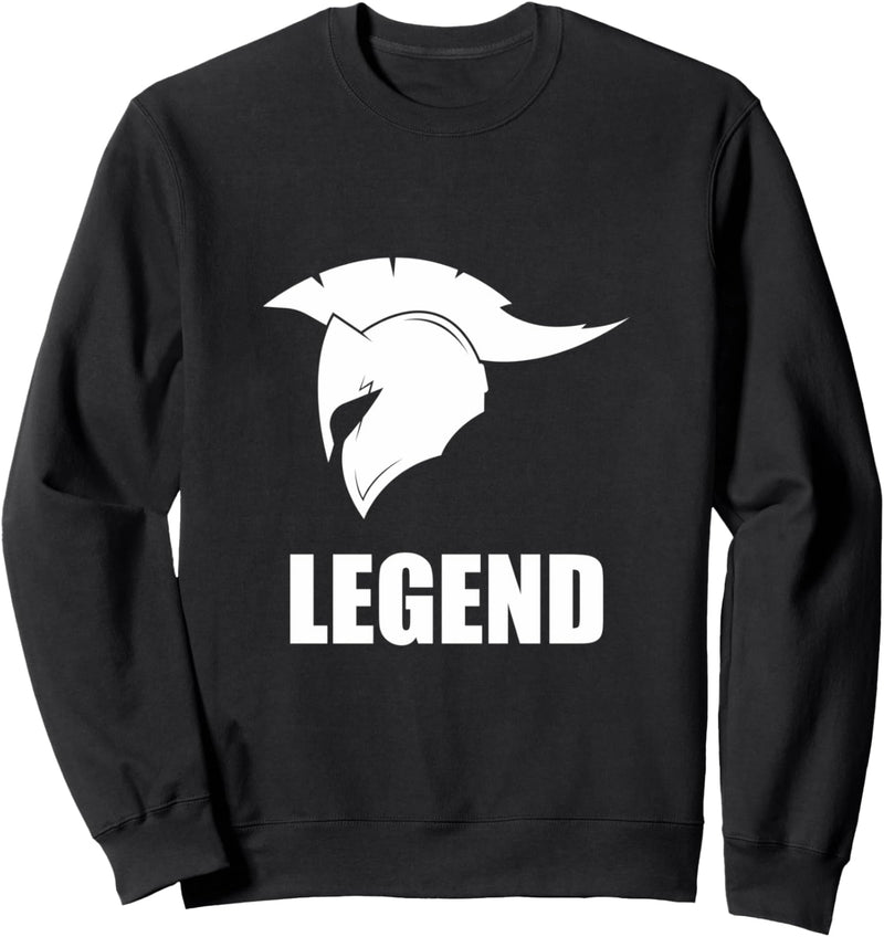 LEGEND | Spartaner Helm | GYM Motivation Fitness Sprüche Sweatshirt