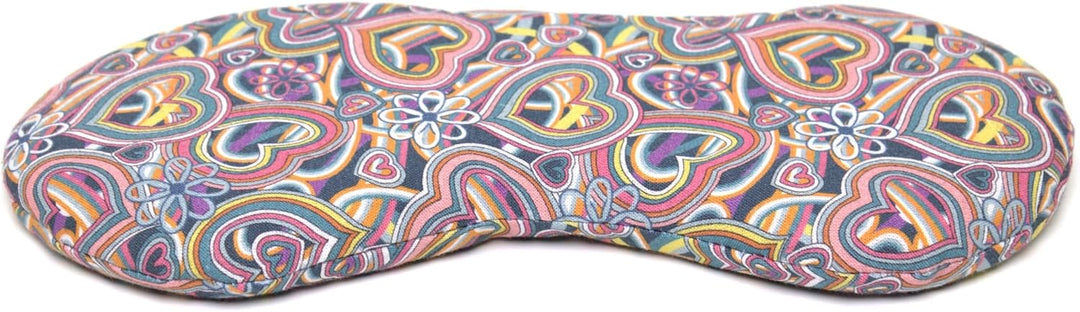 Bio-Bio Augenkissen Lavendel &amp; Leinsamen "Psychedelic Heart" zur Entspannung, zum Kühlen, erwärmen o
