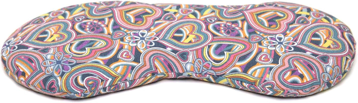Bio-Bio Augenkissen Lavendel &amp; Leinsamen "Psychedelic Heart" zur Entspannung, zum Kühlen, erwärmen o