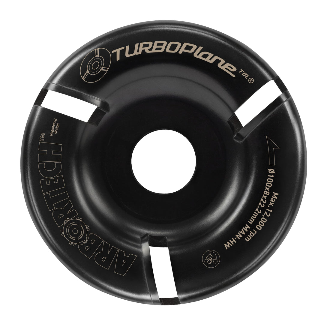 ARBORTECH TURBOPlane™ Frässcheibe 100mm mit 3 Schneiden aus Wolframcarbid für Winkelschleifer zur Ho