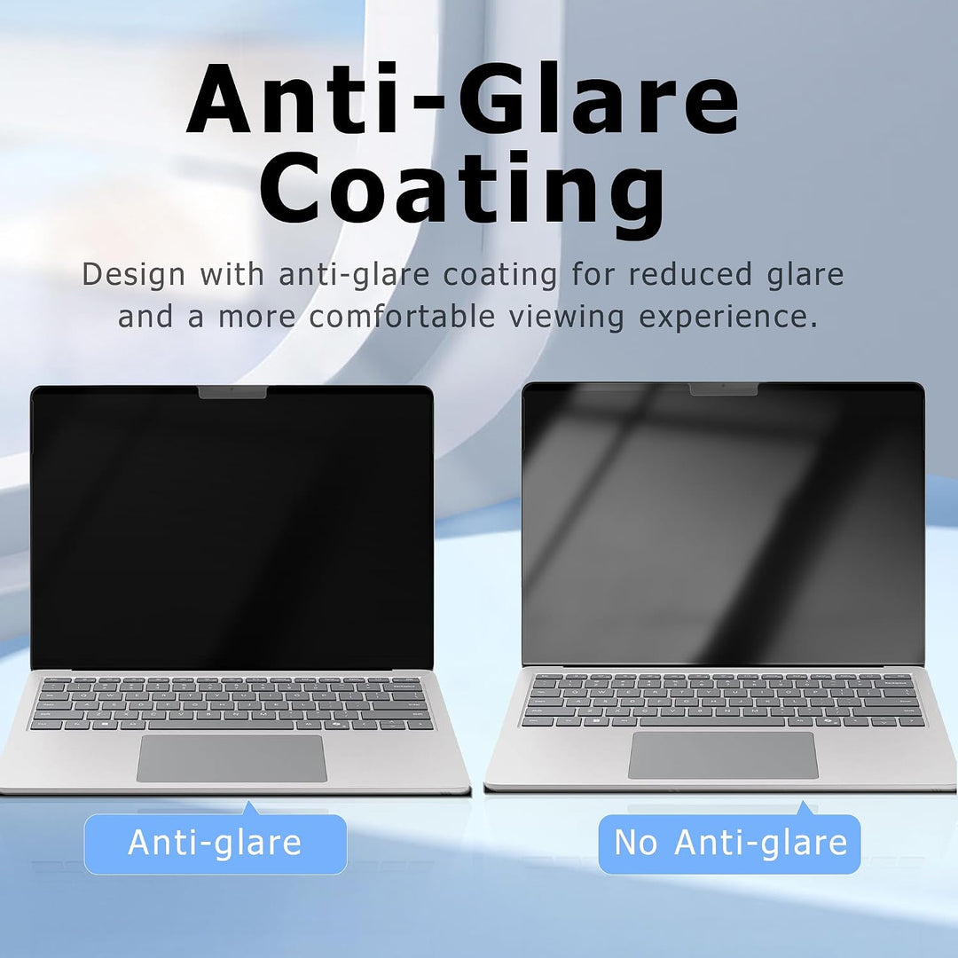 Adeway Privacy Displayschutzfolie für Surface Laptop Go 3-2-1 12,4 Zoll, Magnetische Nano, Anti-Spy,