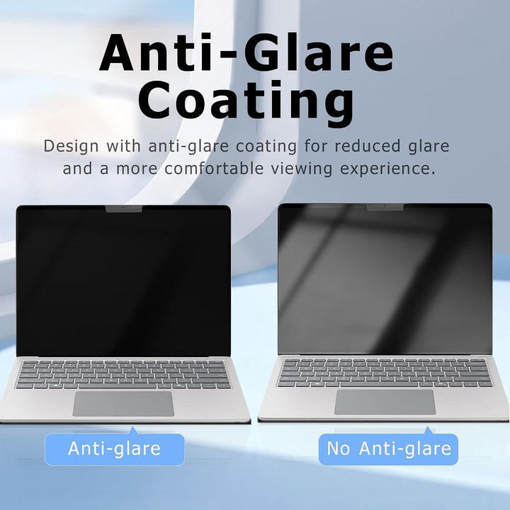 Adeway Privacy Displayschutzfolie für Surface Laptop Go 3-2-1 12,4 Zoll, Magnetische Nano, Anti-Spy,