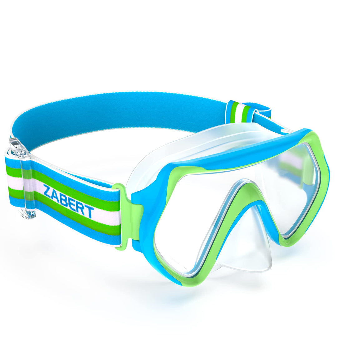 ZABERT Prämie Kinder Taucherbrille,Kinder Schwimmbrille für 2-14 Jahre Jungen Mädchen, bequem elasti