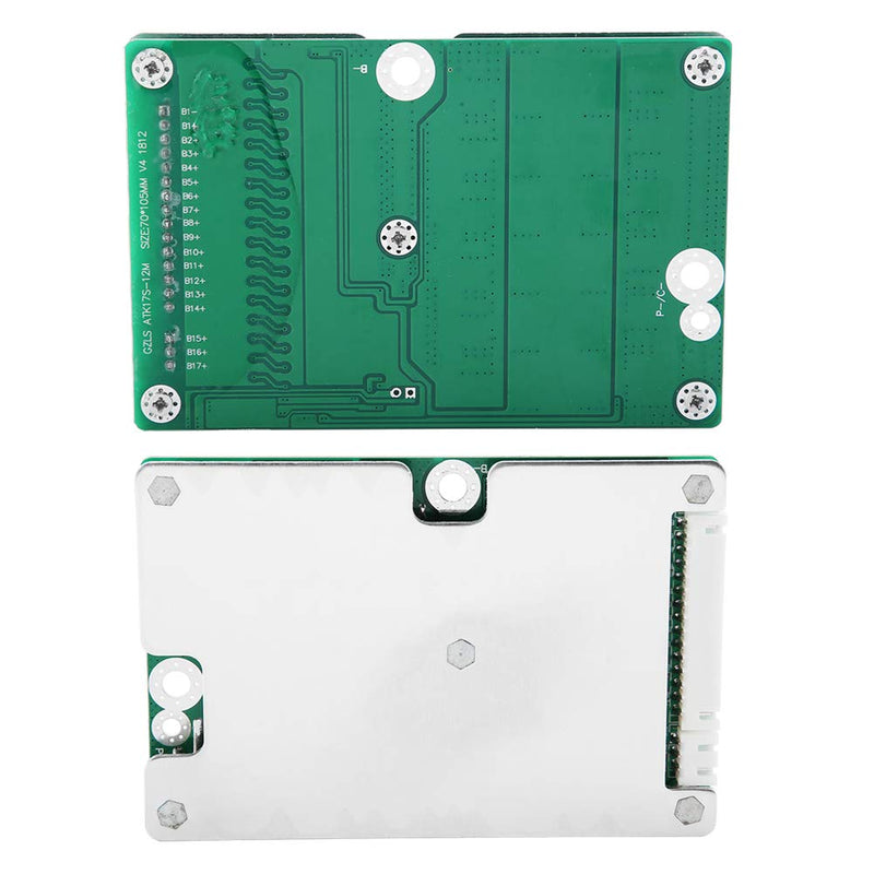 Lithium-Batterie-Schutzplatine, 17s 60V 50A BMS Li-Ionen-Batterie-Ladeschutzplatine mit Balance-Funk