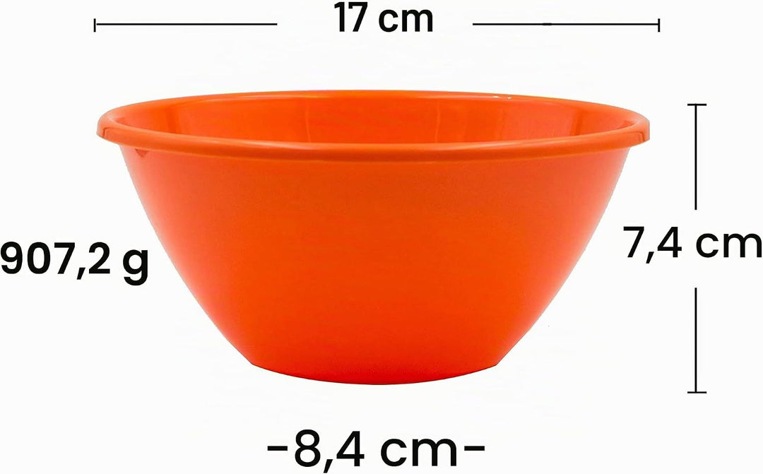 Youngever 9er Set 1000ML Kunststoffschalen, Mehrweg grosse Müslischalen Salatschalen Suppenschale (R