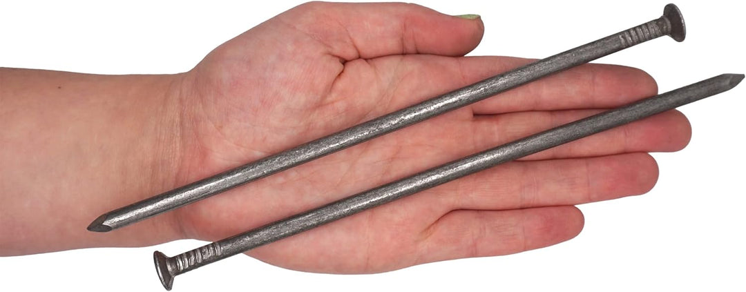Marcopol (30 Stück) Kohlenstoffstahl 6,0 x 200 mm Konstruktionsnägel Flachrundkopf Mehrzweck Common