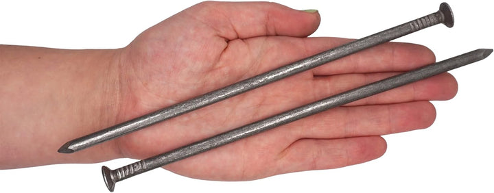 Marcopol (30 Stück) Kohlenstoffstahl 6,0 x 200 mm Konstruktionsnägel Flachrundkopf Mehrzweck Common