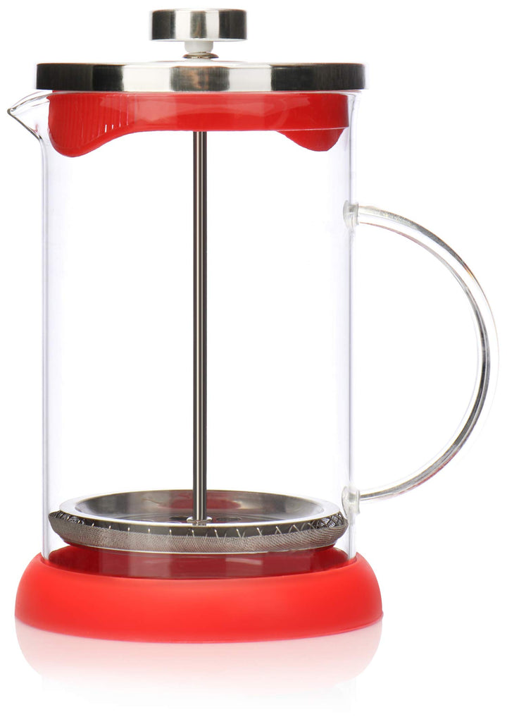 com-four® Kaffeebereiter mit French-Press System - Kaffee-Presse dient auch als Teebereiter - Kaffee