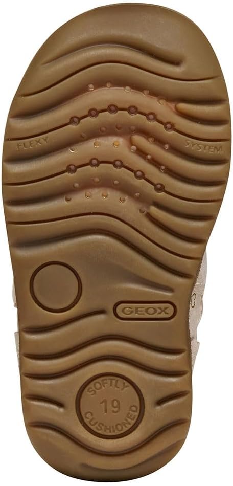 Geox Mädchen B Macchia GirlFirst Walker Shoe 18 EU Beige, 18 EU Beige