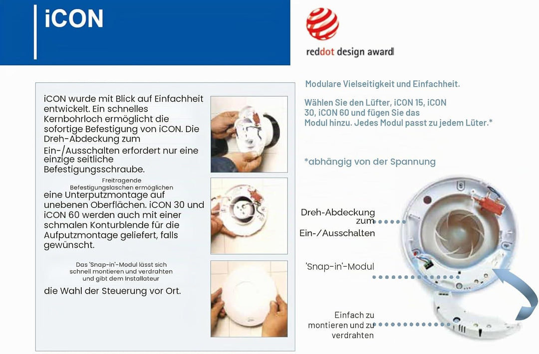 Airflow iCON Timermodul für 240 V-Lüfter