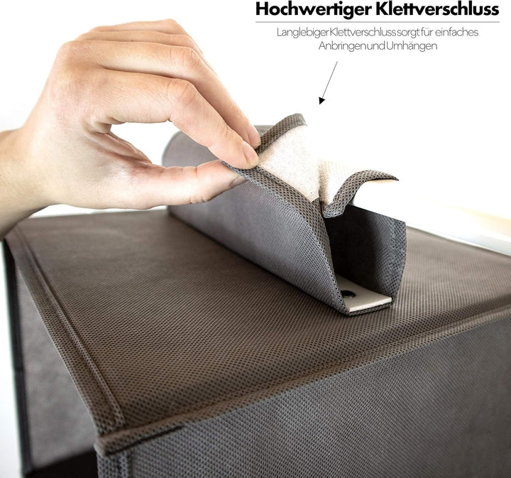 SB Trading - 2er Set Premium Kleiderschrank Organizer hängend aus Stoff - Schrank Hängeregal für Jea